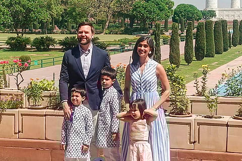 US Vice Presidents visits Taj Mahal with family