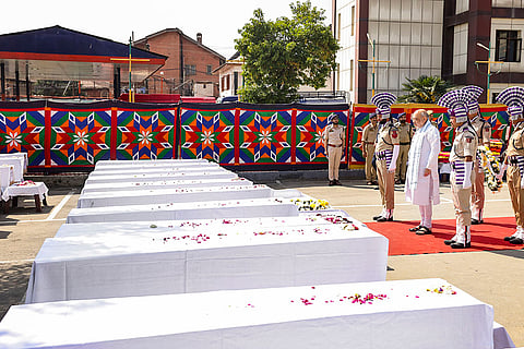 Amit Shah pays respects to Pahalgam terror attack victims