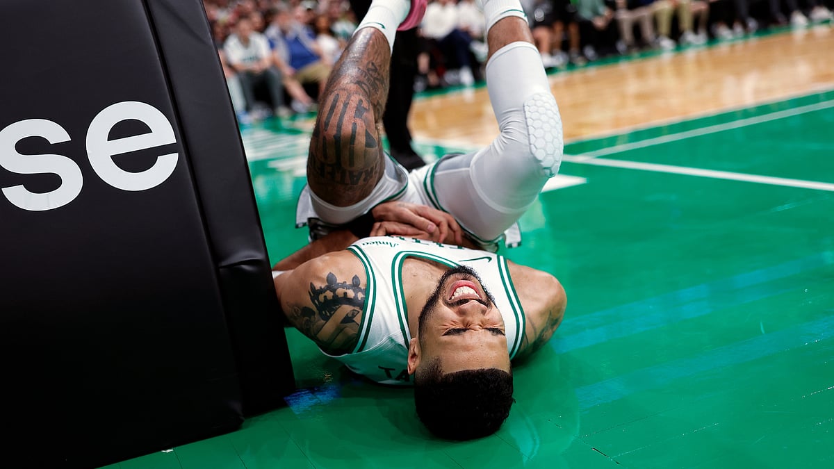 Jayson Tatum was injured against the Orlando Magic