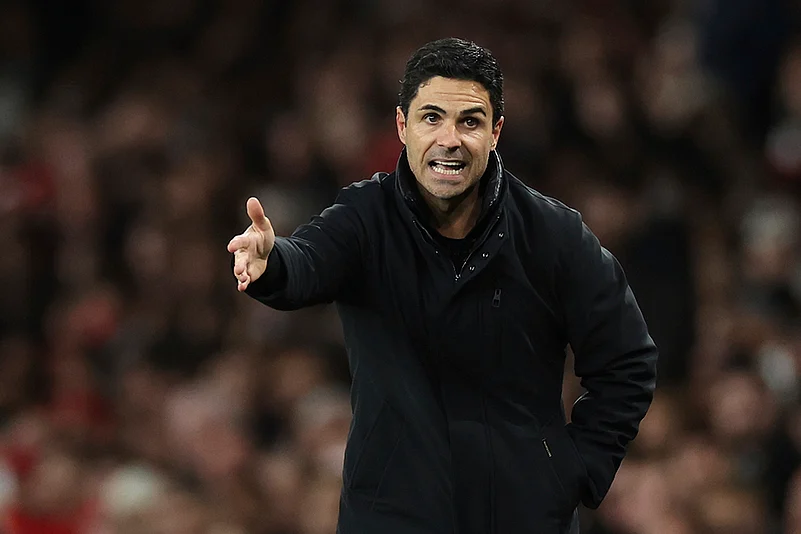 English Premier League soccer Arsenal vs Crystal Palace: Mikel Arteta