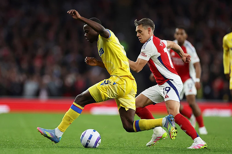 English Premier League soccer Arsenal vs Crystal Palace: Leandro Trossard
