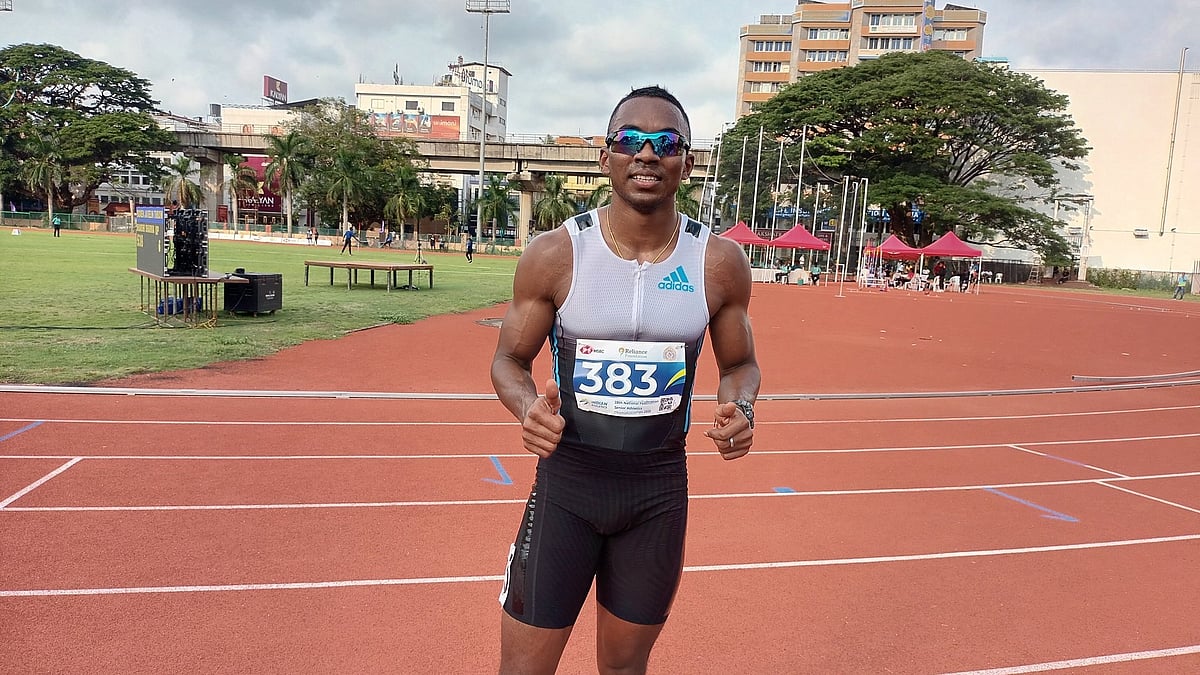X | Athletics Federation of India : Animesh Kujur at the National Federation Senior Athletics Competition in Kochi. 