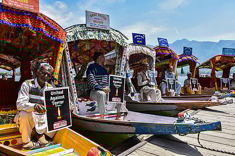 Pahalgam terror attack: Protest in Srinagar