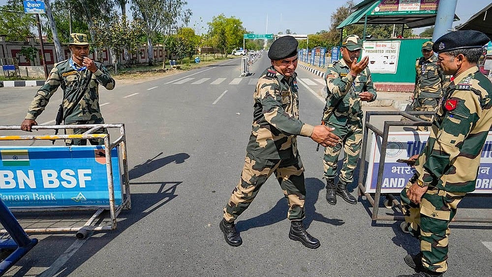 | Photo: PTI/Shiva Sharma : Few days after a terrorist attack in Pahalgam which killed at least 26 people, the Pakistan Army initiated small arms fire at multiple locations along the Line of Control, prompting a swift and effective response from the Indian Army.