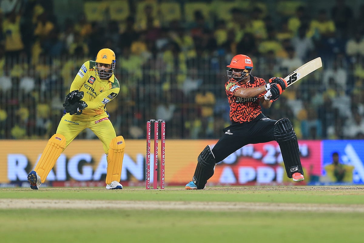 (AP Photo/R. Parthibhan)
 : Sunrisers Hyderabad's Aniket Verma bats during the Indian Premier League cricket match between Chennai Super Kings and Sunrisers Hyderabad at M. A. Chidambaram Stadium in Chennai, India, Friday, April 25, 2025. 


