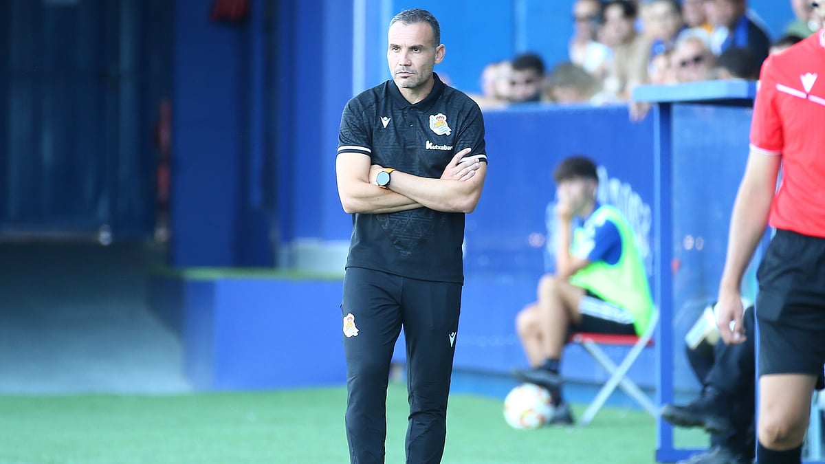 Real Sociedad B coach Sergio Francisco