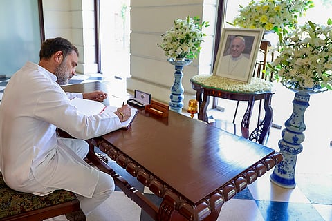 Rahul Gandhi at Apostolic Nunciature