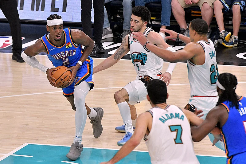NBA Basketball Oklahoma City Thunder vs Memphis Grizzlies: Shai Gilgeous-Alexander