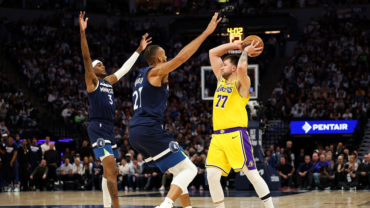 Los Angeles Lakers' Luka Doncic.