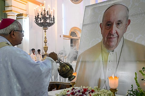 Mass in the memory of Pope