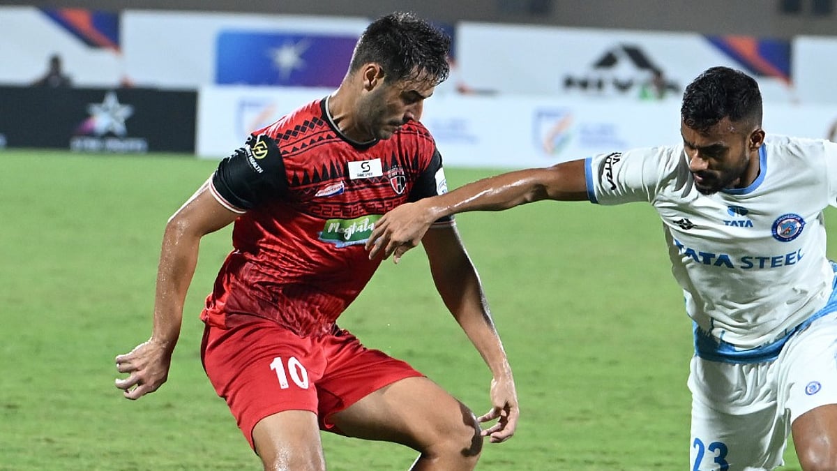 NorthEast United Nestor Albiach Jamshedpur FC Mohammed Uvais X