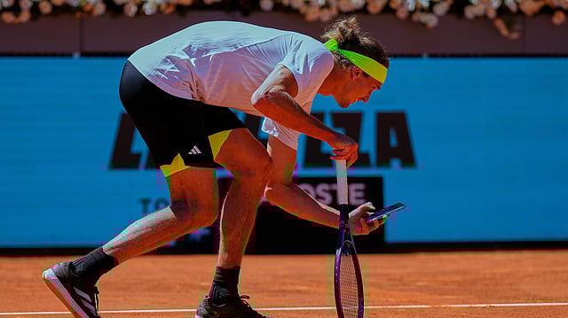 Madrid Open: Alexander Zverev Warned For Taking Photo Of Ball Mark After Line-Calling Dispute