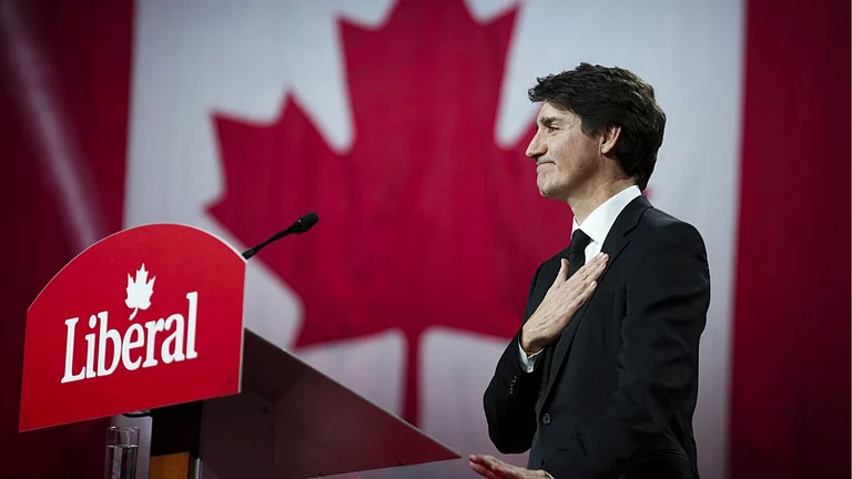 Canadian Prime Minister Justin Trudeau finishes his speech at the Liberal leadership announcement in Ottawa, Ontario, Sunday, March 9 - | Photo: AP