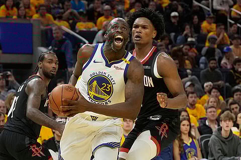 NBA Basketball Game: Houston Rockets vs Golden State Warriors