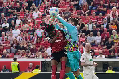 German Bundesliga Soccer Match: FC Augsburg vs Bayer Leverkusen