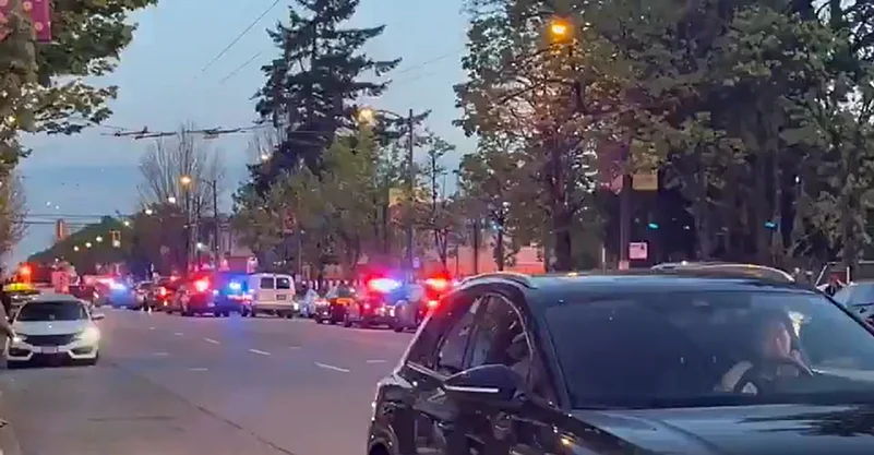 canada vancouver car rams into crowd