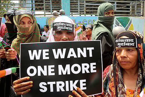 Protest against Pahalgam terror attack