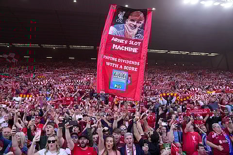LFC fans inside the stadium.