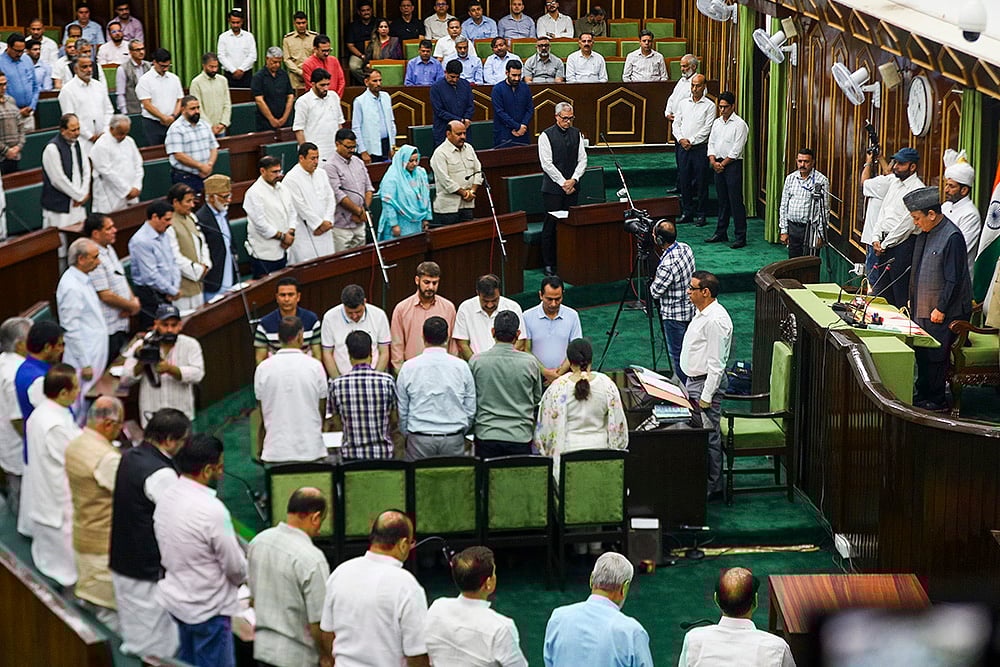 | Photo: PTI : Tributes to Pahalgam terror attack victims