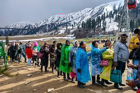 Pahalgam attack: Tourists at Gulmarg