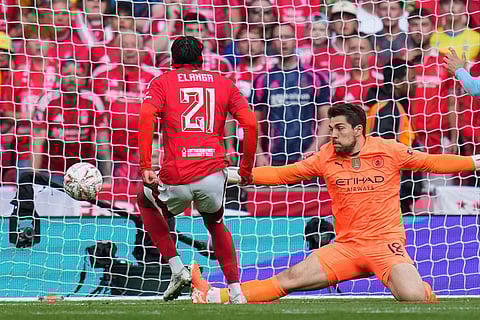 English FA Cup Semifinal Soccer Match: Nottingham Forest vs Manchester City