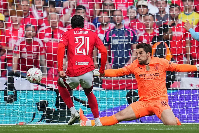 English FA Cup Semifinal Soccer Match: Manchester City vs Nottingham Forest