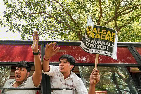 IYC protest in Delhi