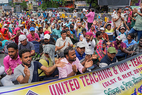 United Teaching & Non-Teaching Forum protest