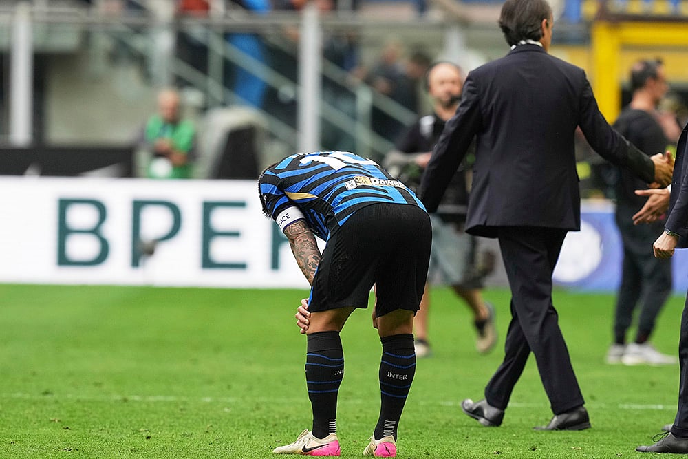 | Photo: AP/Antonio Calanni : Serie A 2024-25: Inter Milan vs AS Roma