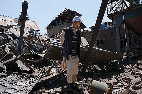 Houses of terrorists demolished in J-K