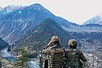 Pahalgam Terror Attack: Is War An Option ? | Photo: Getty Images : Keeping Watch: Indian Army soldiers in Keran village, Kupwara, Jammu and Kashmir