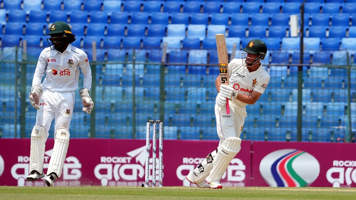 Photo: X | Zimbabwe Cricket : Bangladesh Vs Zimbabwe, 2nd Test Day 2 in Chattogram.