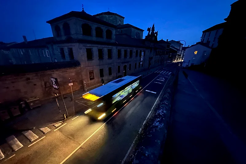 Spain Power Outage: historic city of Santiago, Spain
