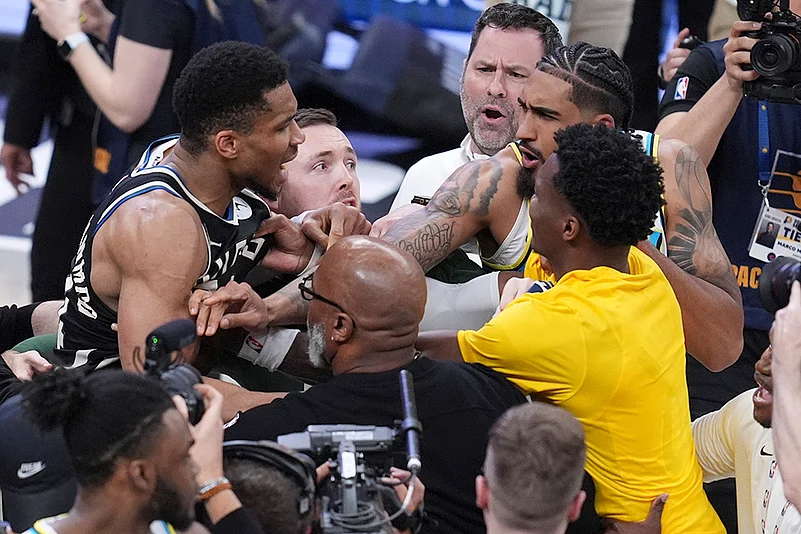 NBA Basketball 2024-25 Playoffs Round 1 Indiana Pacers vs Milwaukee Bucks: Obi Toppin