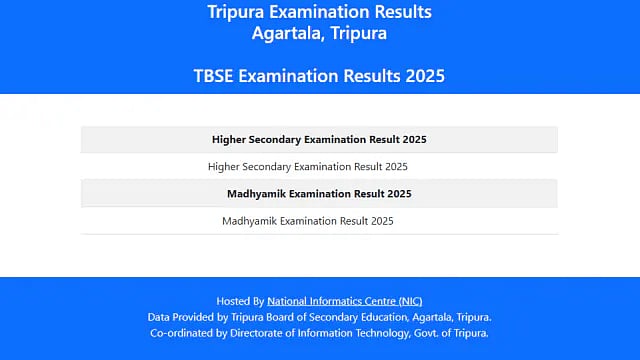| Screengrab : Tripura Board Exams Results Out