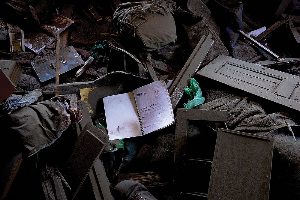 Photo: Manpreet Romana : Collatral Damage: A house next to the house of a suspected militant was damaged during a demolition drive in Murran, Pulwama