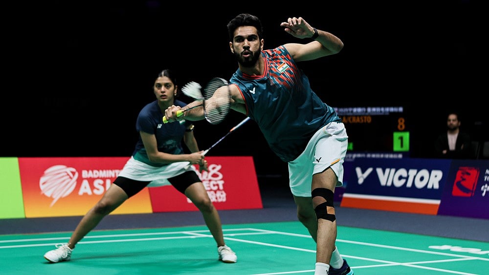 X | BAI Media  : India mixed doubles duo of Tanisha Crasto and Dhruv Kapila.
