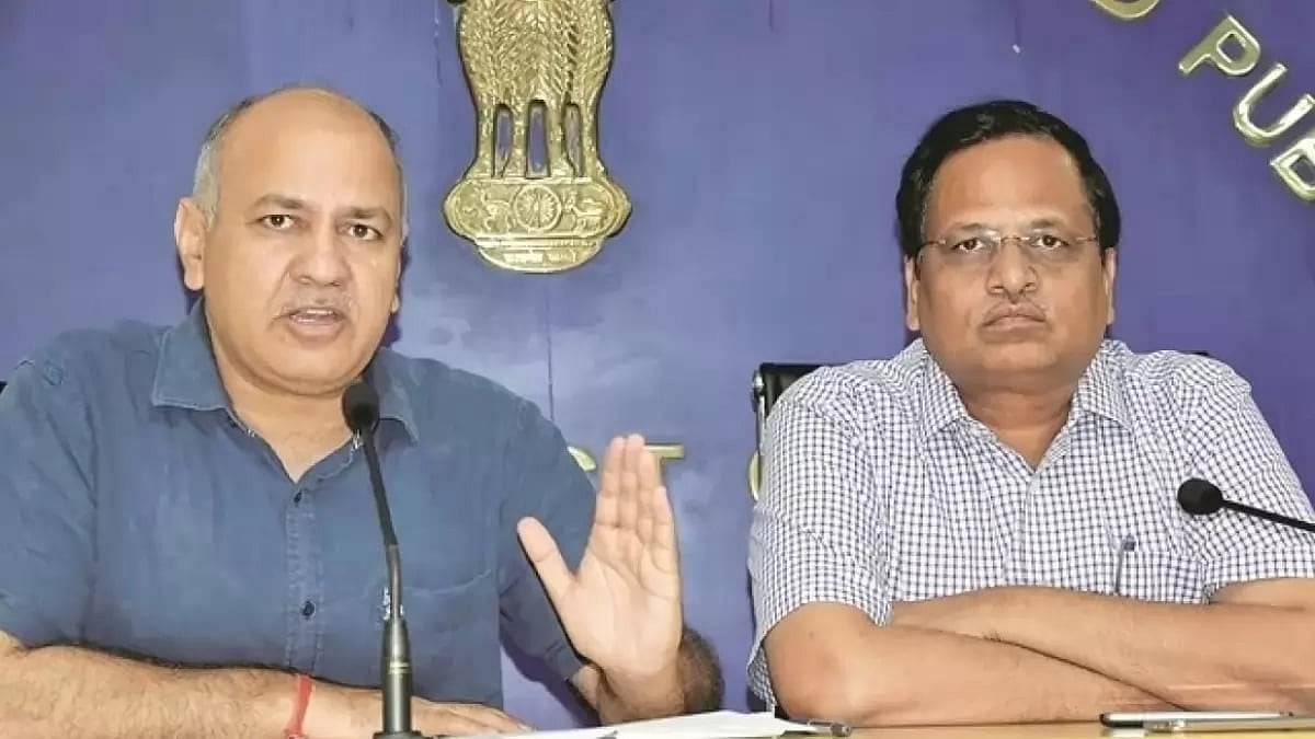 | File : AAP Leaders Manish Sisodia and Satyendar Jain