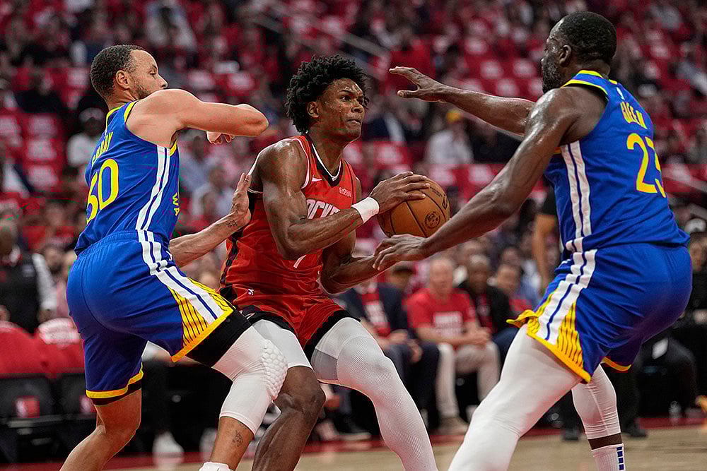| Photo: AP/David J. Phillip : NBA 2024-25 Playoffs: Houston Rockets vs Golden State Warriors