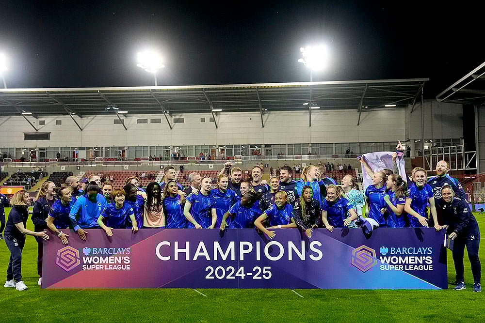 | Photo: Nick Potts/PA via AP : Women's Super League 2024-25: Chelsea vs Manchester United 
