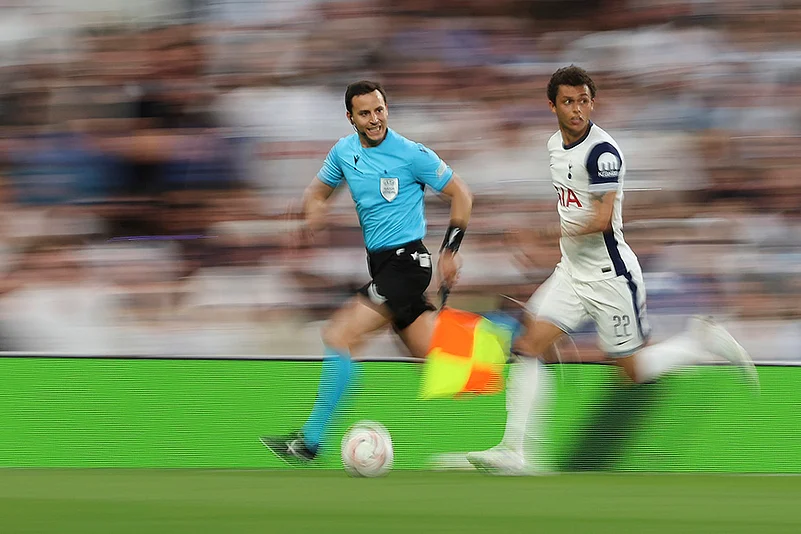 Britain Soccer Europa League 2024-25 semi-final Tottenham Hotspur vs Bodo/Glimt: Brennan Johnson
