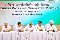 Ravi Choudhary/PTI : 
Congress Working Committee meeting