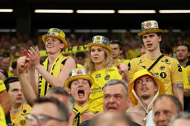 Britain Soccer Europa League 2024-25 semi-final Tottenham Hotspur vs Bodo/Glimt: Glimt fans