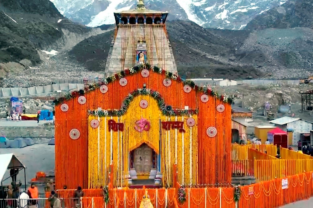 | Photo: PTI : Kedarnath temple ahead of opening