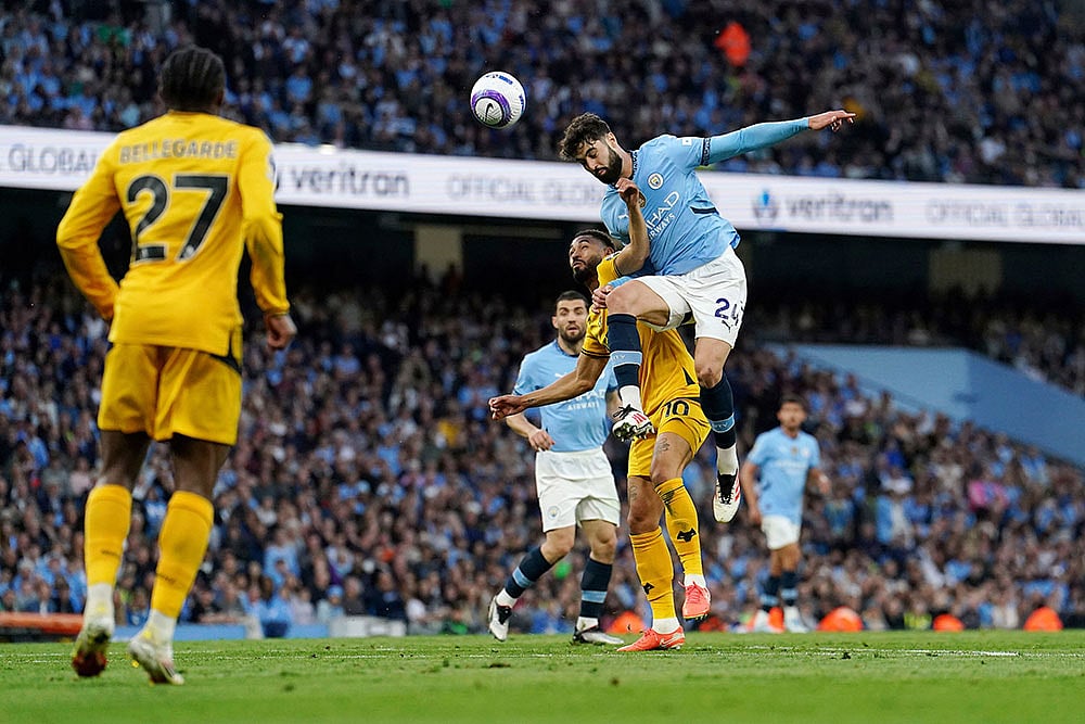 | Photo: Martin Rickett/PA via AP : EPL: Manchester City vs Wolverhampton Wanderers
