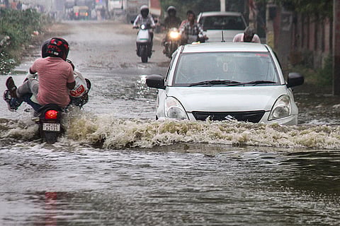 Weather: Waterlogging after rain