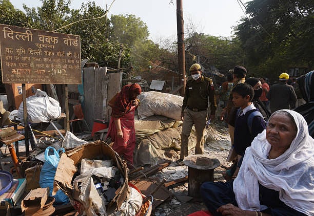Getty : MCD Clears Encroachment On Waqf Land In Delhi
