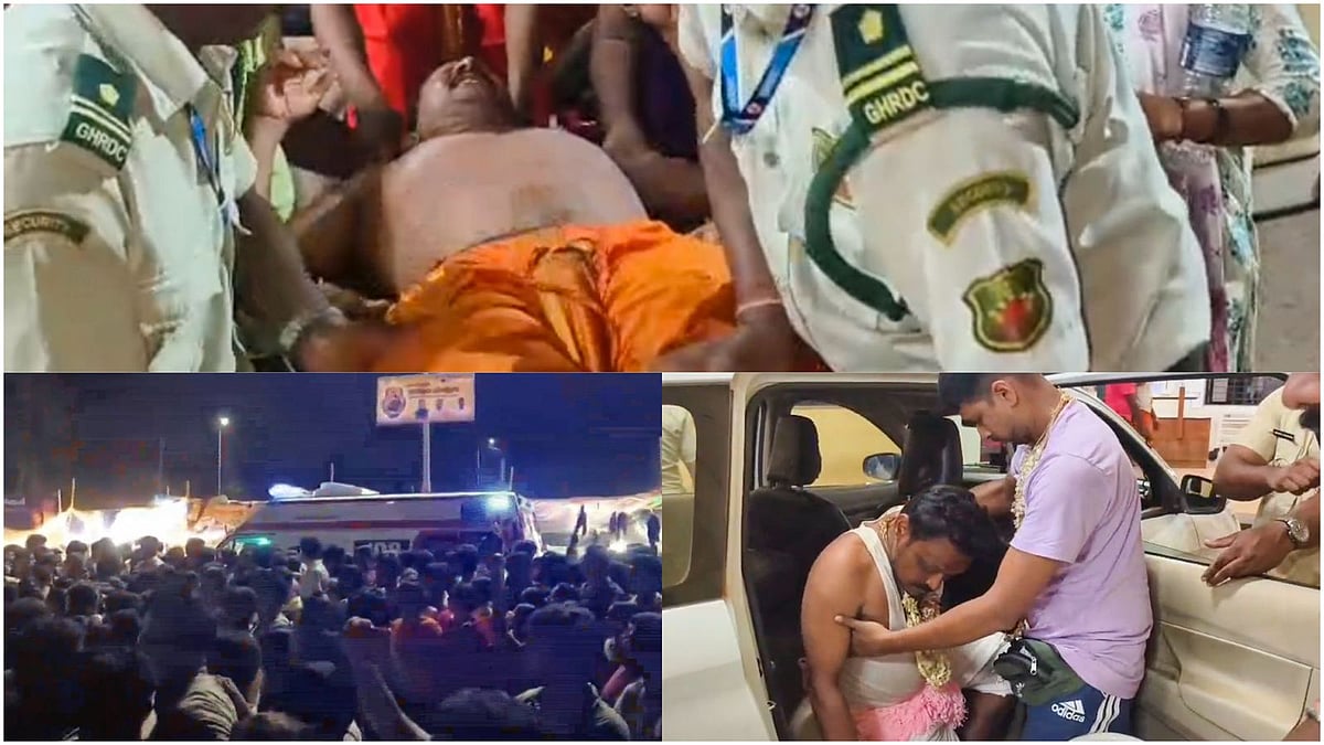 PTI : Goa Temple Stampede: Injured people being taken to hospital