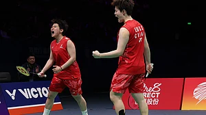 Photo: X/Badminton Asia : File photo of China's women's doubles pair Liu Sheng Shu and Tan Ning.