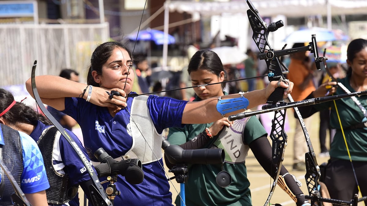 X | Archery Association Of India : A Glimpse from the NTPC Khelo India National Ranking for Women Archery Tournament  at Bhopal, Madhya Pradesh. 